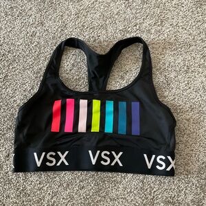 VSX Women's Black Multi-Color Sports Bra